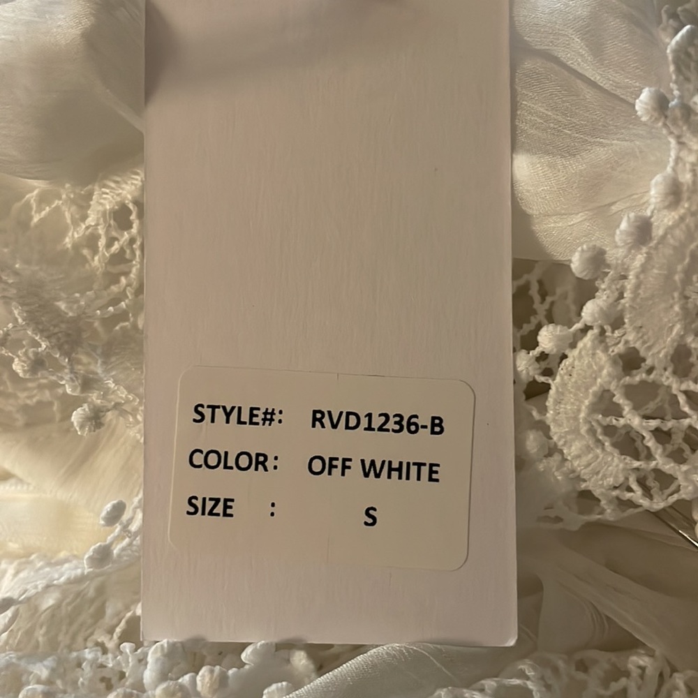 Woven Long Sleeve Open Back Ruffle Dress - Picture 6 of 6